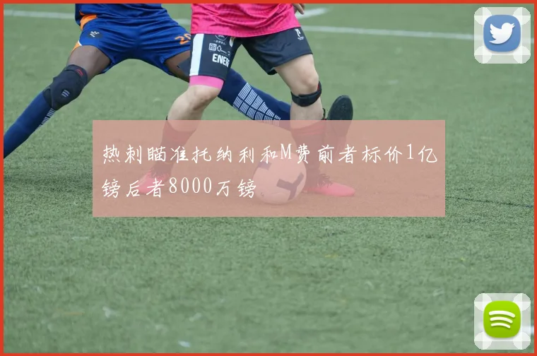 热刺瞄准托纳利和M费前者标价1亿镑后者8000万镑